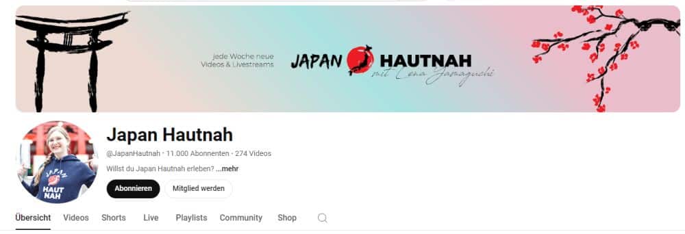 YouTube Kanal Japan Hautnah