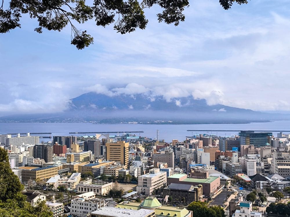 Der Shiroyama Park in Kagoshima