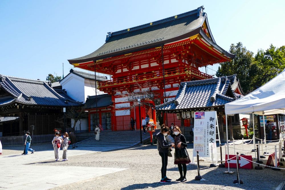 Das Gion-Matsuri am Yasaka Schrein